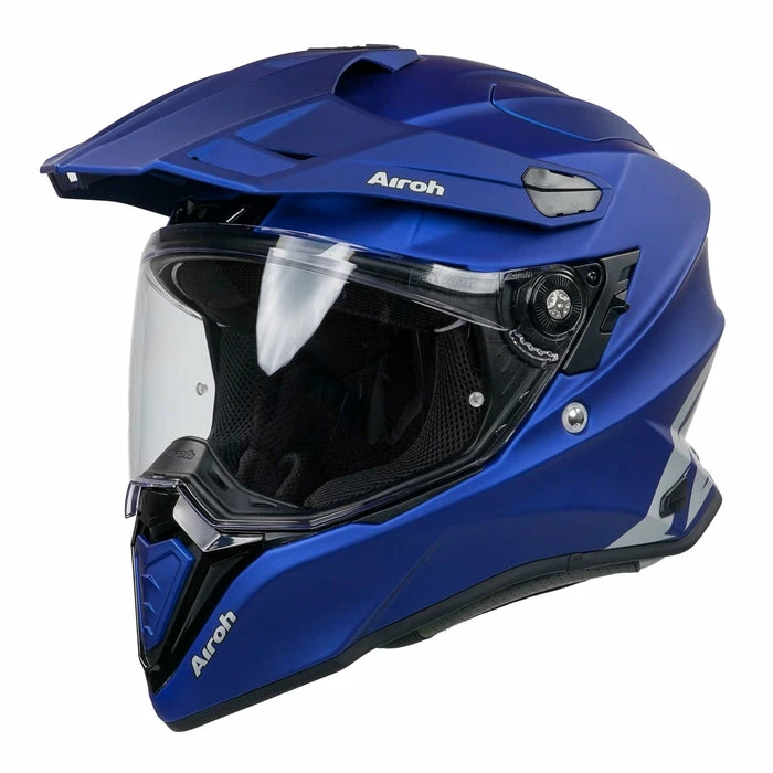 Best Pirce 🤩 Airoh Commander Full Face Adventure Helmet Matt Blue 👍
