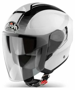 Coupon 👍 Airoh Hunter Jet Open Face Helmet White Gloss 😉