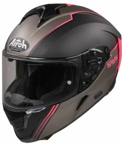 Cheap ✔️ Airoh Spark Flow Full Face Helmet Matt Black / Pink ⭐