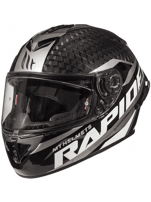 Discount 🥰 MT Rapide Pro Carbon Full Face Helmet Carbon/Grey 👍 1 Discount 🥰 MT Rapide Pro Carbon Full Face Helmet Carbon/Grey 👍