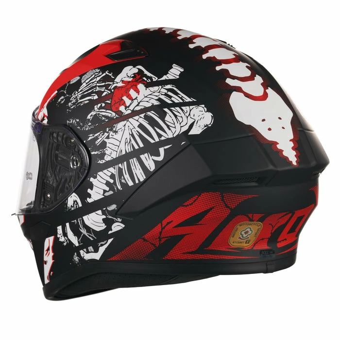 Budget ๐ Airoh Valor Ribs Full Face Helmet Black / White / Red ๐ - Image 5