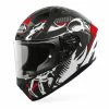 Best Sale 😍 Airoh Valor Claw Full Face Helmet Black / White / Red 🎉