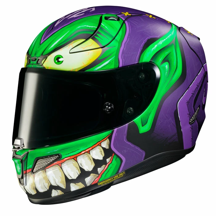 Brand new ⌛ HJC RPHA 11 Marvel Green Goblin Full Face Helmet 🥰 1 Brand new ⌛ HJC RPHA 11 Marvel Green Goblin Full Face Helmet 🥰
