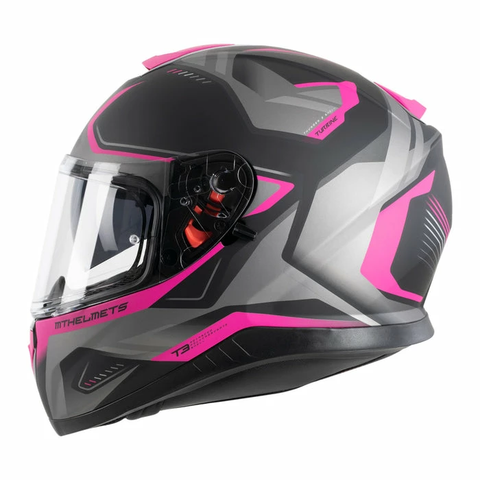 Best deal โค๏ธ MT Thunder 3 Turbine Full Face Helmet Matt Pink โจ - Image 2