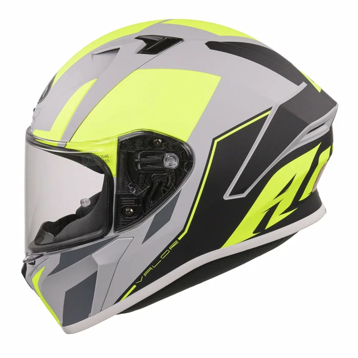 Top 10 👏 Airoh Valor Wings Full Face Helmet Fluo / Grey 🔔 4 Top 10 👏 Airoh Valor Wings Full Face Helmet Fluo / Grey 🔔 - Image 4