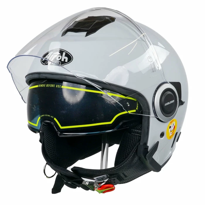 New ๐ฅฐ Airoh Helios Jet Open Face Helmet Concrete Grey ๐ - Image 2
