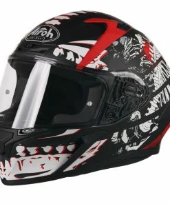 Budget ๐ Airoh Valor Ribs Full Face Helmet Black / White / Red ๐