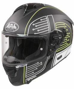 Brand new ❤️ Airoh Spark Flow Full Face Helmet Circuit Matt Black 🔥