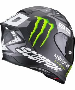 Top 10 👍 Scorpion Exo R1 Fabio Replica Monster Matt Black / Silver 🤩 -Shark shop 957464 700x700