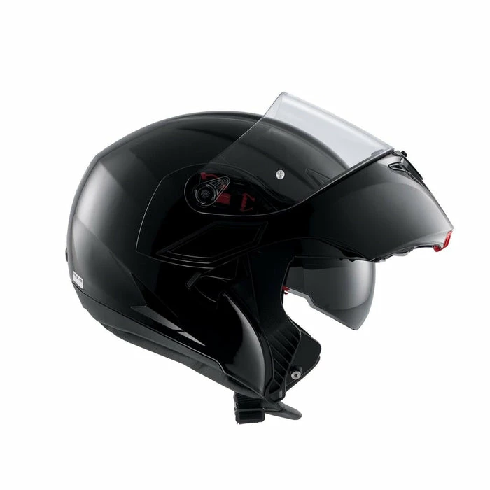 New ❤️ AGV Compact-ST Flip Up Helmet Black 🌟 - Image 2