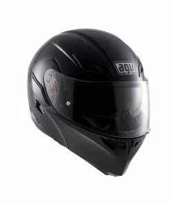 New ❤️ AGV Compact-ST Flip Up Helmet Black 🌟
