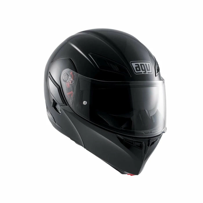 New ❤️ AGV Compact-ST Flip Up Helmet Black 🌟