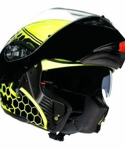 Brand new 🌟 AGV Compact-ST Flip Up Helmet Detroit Black / Yellow Fluo 🌟