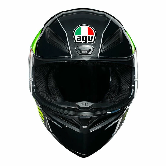Top 10 ๐ฅ AGV K1 Power Full Face Helmet Grey / White / Green โค๏ธ - Image 2