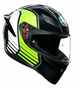 Top 10 ๐ฅ AGV K1 Power Full Face Helmet Grey / White / Green โค๏ธ