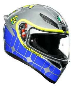 New 💯 AGV K1 Rossi Mugello 2015 Full Face Helmet Blue / Silver 🌟