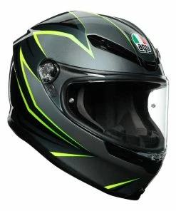 Wholesale ๐ AGV K6 Flash Full Face Helmet Black/Grey/Yellow ๐