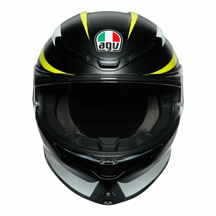 Hot Sale ๐ AGV K6 VR46 Full Face Helmet Black/White/Yellow ๐ - Image 4