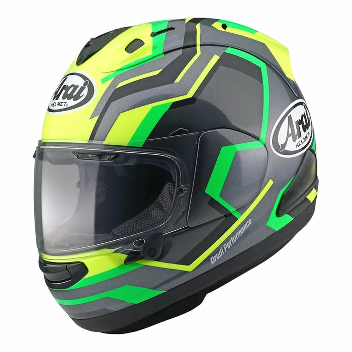Budget 👏 Arai RX-7V RSW Full Face Helmet Yellow Fluo ❤️