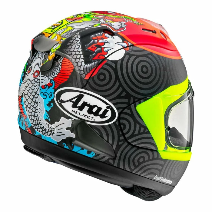 Cheap โ๏ธ Arai RX-7V Tatsuki Full Face Helmet Matt Black/Red/Fluo ๐ - Image 2