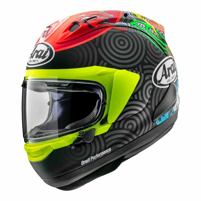 Cheap โ๏ธ Arai RX-7V Tatsuki Full Face Helmet Matt Black/Red/Fluo ๐