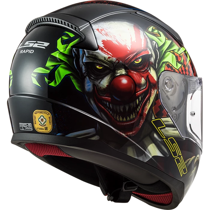 Flash Sale ๐ LS2 Rapid Happy Dreams Full Face Helmet Black/Red/Green ๐ฏ - Image 2