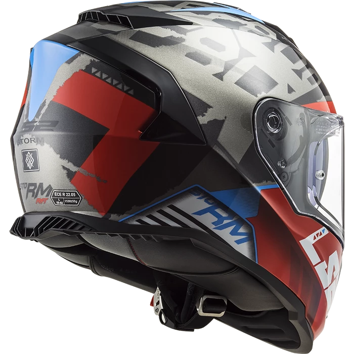 Best Sale ๐คฉ LS2 Storm Sprinter Full Face Helmet Black/Red/Titanium ๐ - Image 2