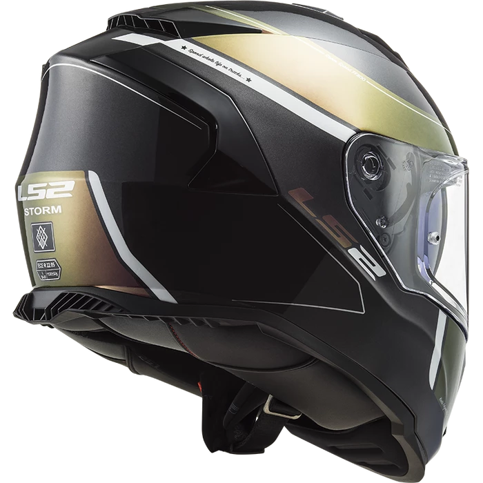 New 🎁 LS2 Storm Velvet Full Face Helmet Black/Rainbow 🔔 - Image 2