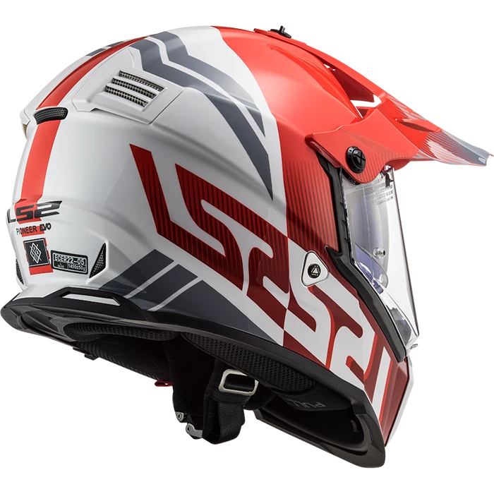 Hot Sale 🎉 LS2 Pioneer Evo Evolve Helmet Red/White 🎁 2 Hot Sale 🎉 LS2 Pioneer Evo Evolve Helmet Red/White 🎁 - Image 2