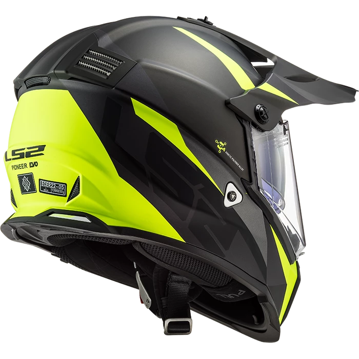 Coupon 🔥 LS2 Pioneer Evo Router Helmet Black/Fluo Yellow 🛒 - Image 2