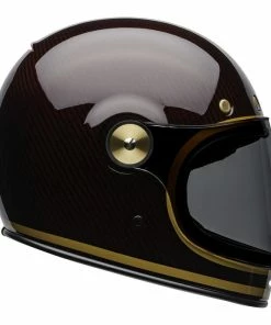 Coupon 👍 Bell Bullitt Carbon Full Face Helmet Transend 🍬 Candy Red/Gold 🌟