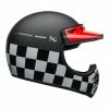 Buy 😀 Bell Moto-3 Helmet Fasthouse Checkers Matt Black/White/Red 👏