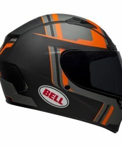 Outlet 😍 Bell Qualifier DLX MIPS Torque Full Face Helmet Matt Black/Orange 🥰