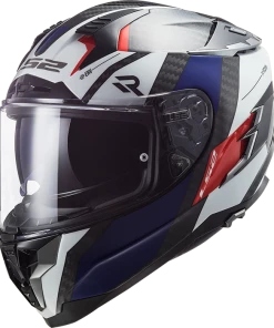 Hot Sale 😀 LS2 Challenger Alloy Full Face Helmet White/Blue/Red 🌟