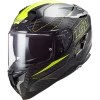 Deals 👍 LS2 Challenger Fold Full Face Helmet Carbon/Yellow Fluo 👏