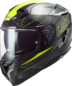 Deals 👍 LS2 Challenger Fold Full Face Helmet Carbon/Yellow Fluo 👏