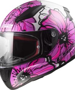 Best deal ❤️ LS2 Rapid Poppies Full Face Helmet Pink 🎁
