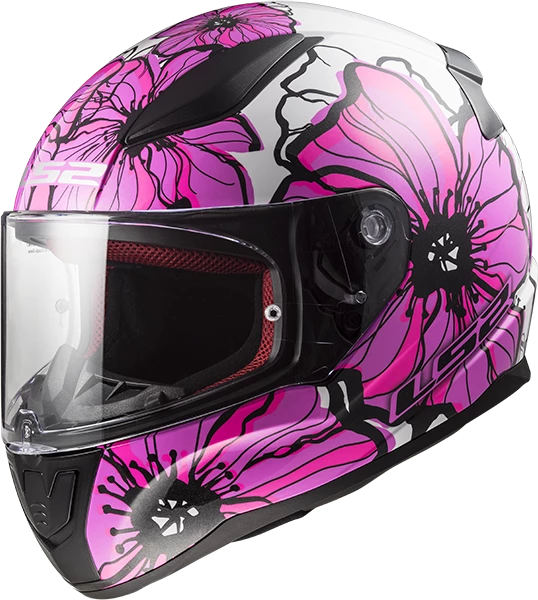 Best deal โค๏ธ LS2 Rapid Poppies Full Face Helmet Pink ๐