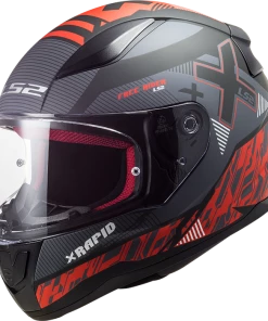 Top 10 ✔️ LS2 Rapid Xtreet Full Face Helmet Matt Black/Red 🤩