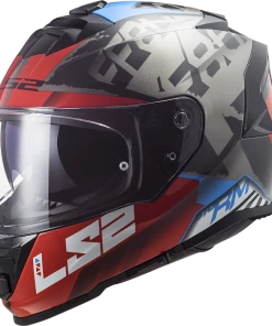 Best Sale ๐คฉ LS2 Storm Sprinter Full Face Helmet Black/Red/Titanium ๐