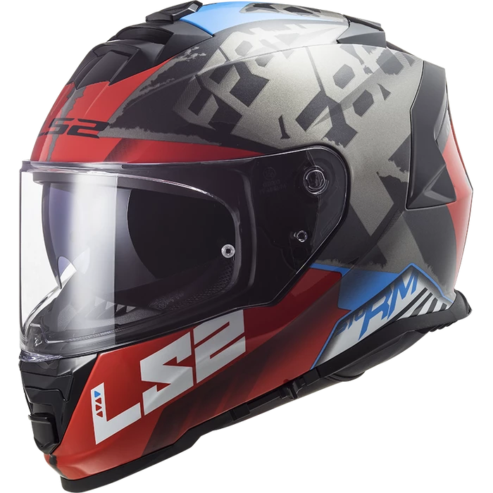 Best Sale ๐คฉ LS2 Storm Sprinter Full Face Helmet Black/Red/Titanium ๐