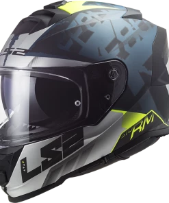 Outlet 🤩 LS2 Storm Sprinter Full Face Helmet Black/Silver/Cobalt 🧨