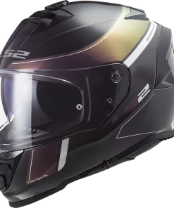 New 🎁 LS2 Storm Velvet Full Face Helmet Black/Rainbow 🔔