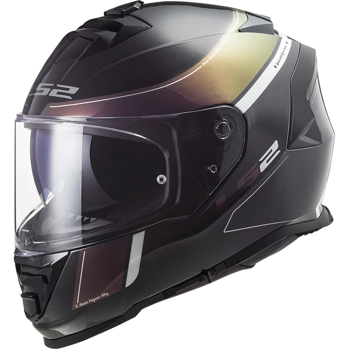 New 🎁 LS2 Storm Velvet Full Face Helmet Black/Rainbow 🔔