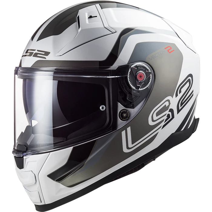 Best Sale ✨ LS2 Vector II Metric Full Face Helmet White/Titanium 🎁