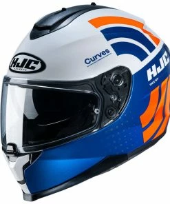 Budget ๐ HJC C70 Curves MC27 White Red Blue Full Face Helmet ๐
