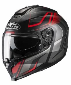 Best deal 🎁 HJC C70 Lantic Full Face Helmet Red 🎁