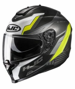 Outlet 🔥 HJC C70 Silon Full Face Helmet Yellow Fluo ✔️