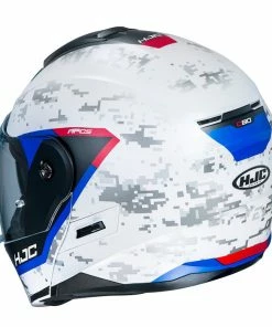 Flash Sale 🔔 HJC C80 Bult Adventure Helmet White/Red/Blue ⭐ -Shark shop HJC C80 Bult Adventure Helmet WhiteRedBlue 3 700x700