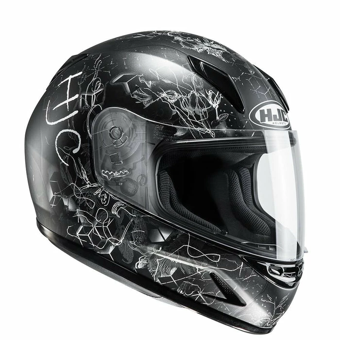Best Sale ⌛ HJC CL-Y 👩 Women's And Childs Helmet Vela Black/White 🎉